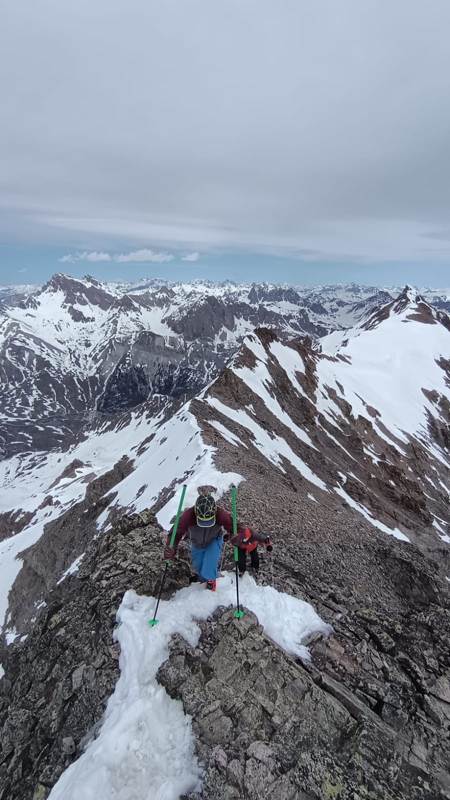 &nbsp;Arête bien déneigée&nbsp;
