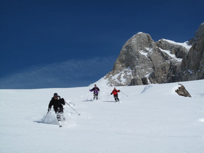 Combe sous le col de Bostan : Du ski plaisir