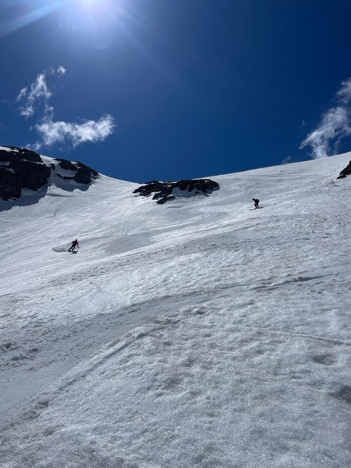 Jolie neige en NE vers 13h30