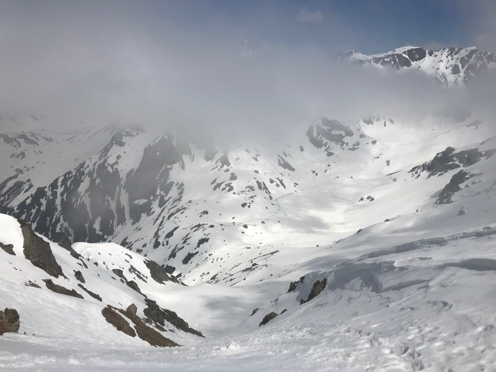 Belle descente sur le lac blanc&nbsp;