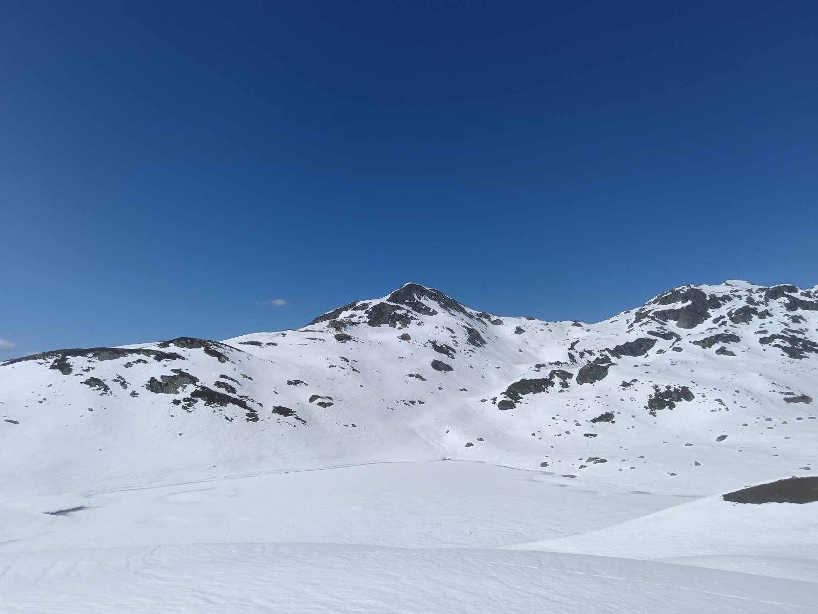Mont Jovet sud et lac Jovet inférieur