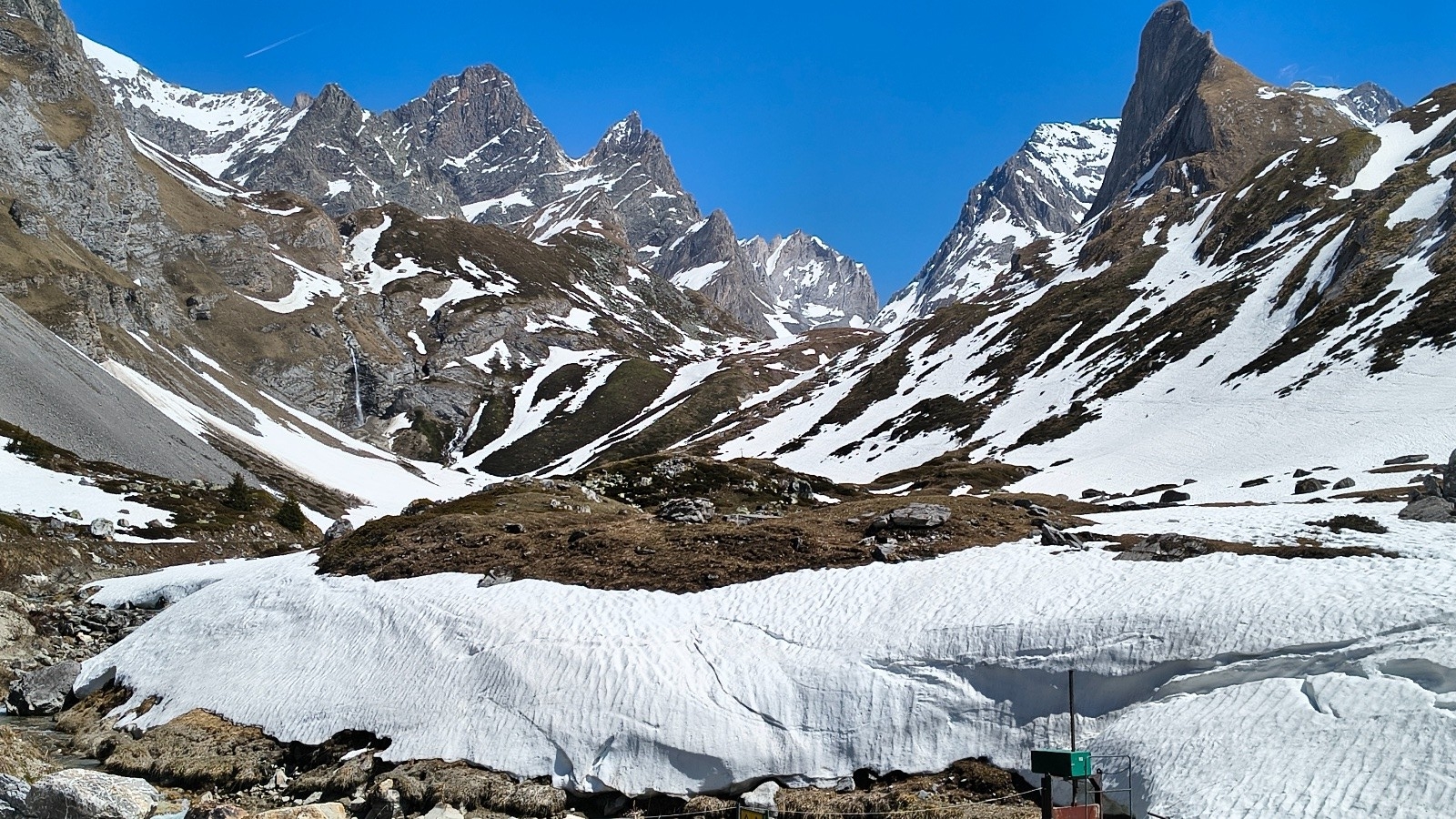 &nbsp;Etat de l'enneigement depuis les Barmettes