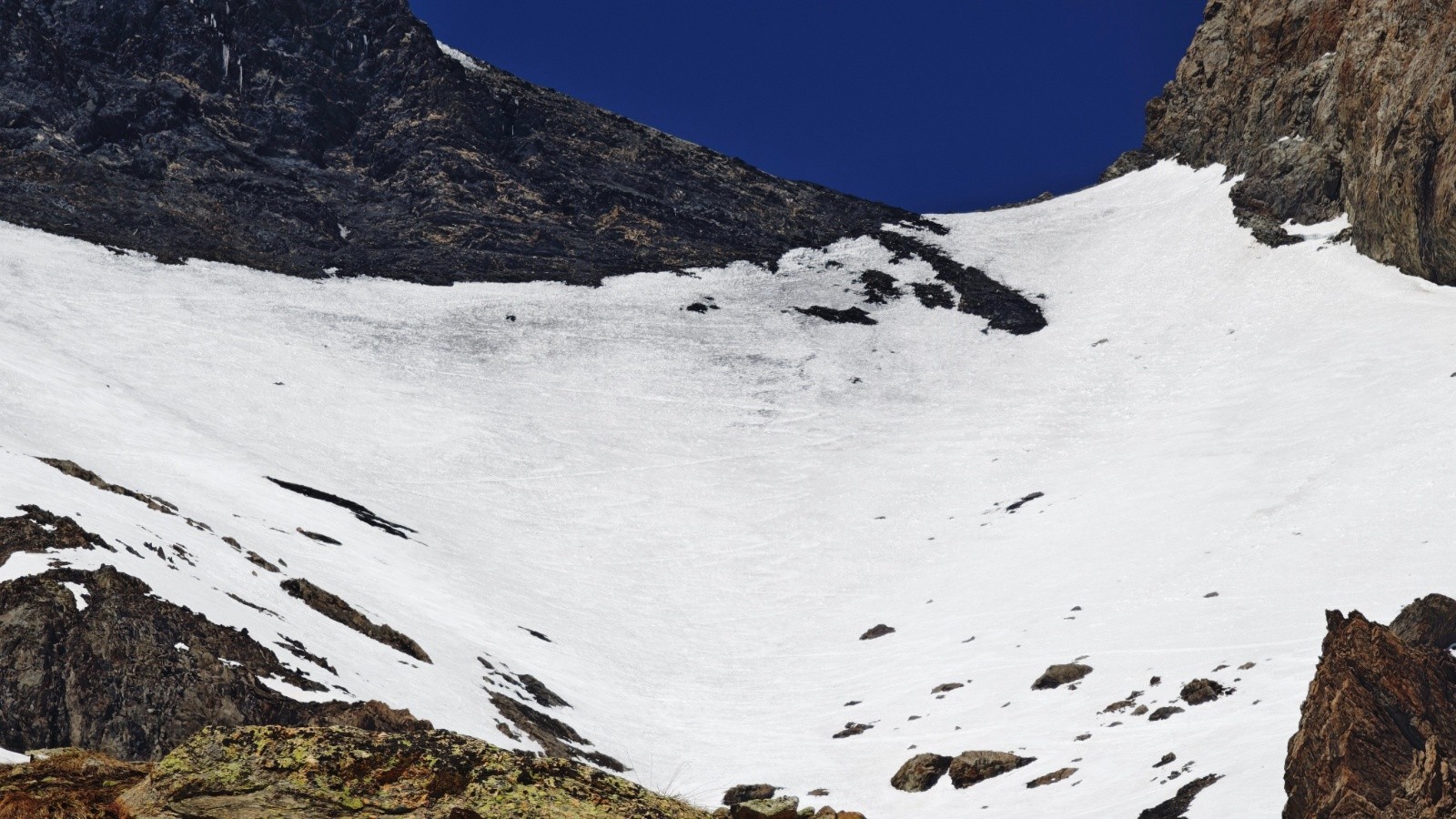 col de la lauze , vue depuis le refuge&nbsp;