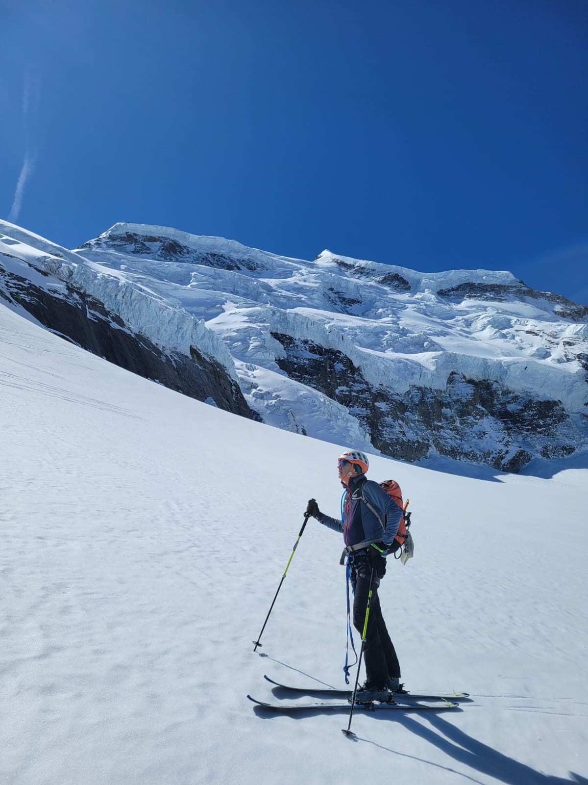&nbsp;Séracs en face Nord des Combins