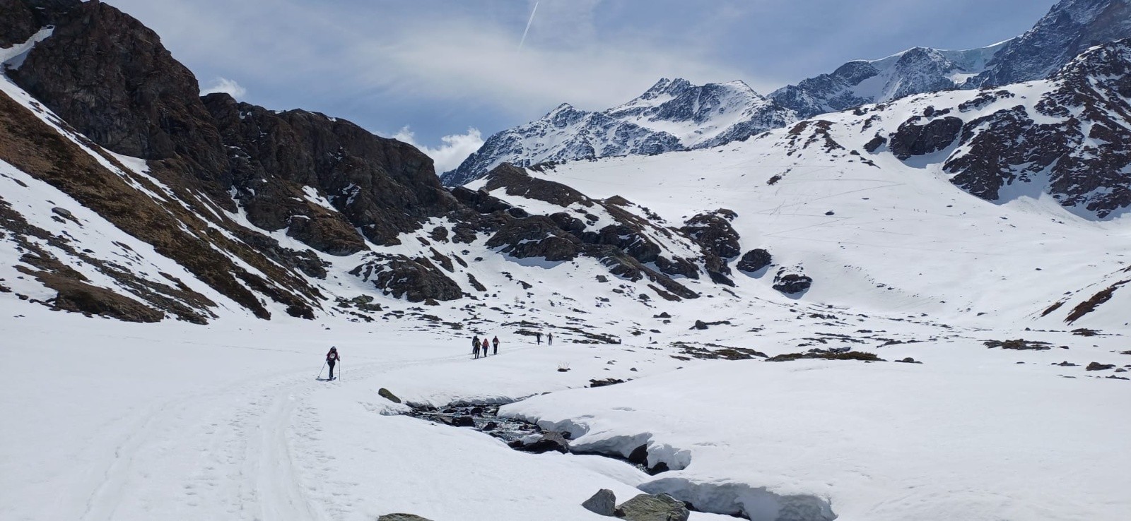 &nbsp;Dans le plat avant les moraines