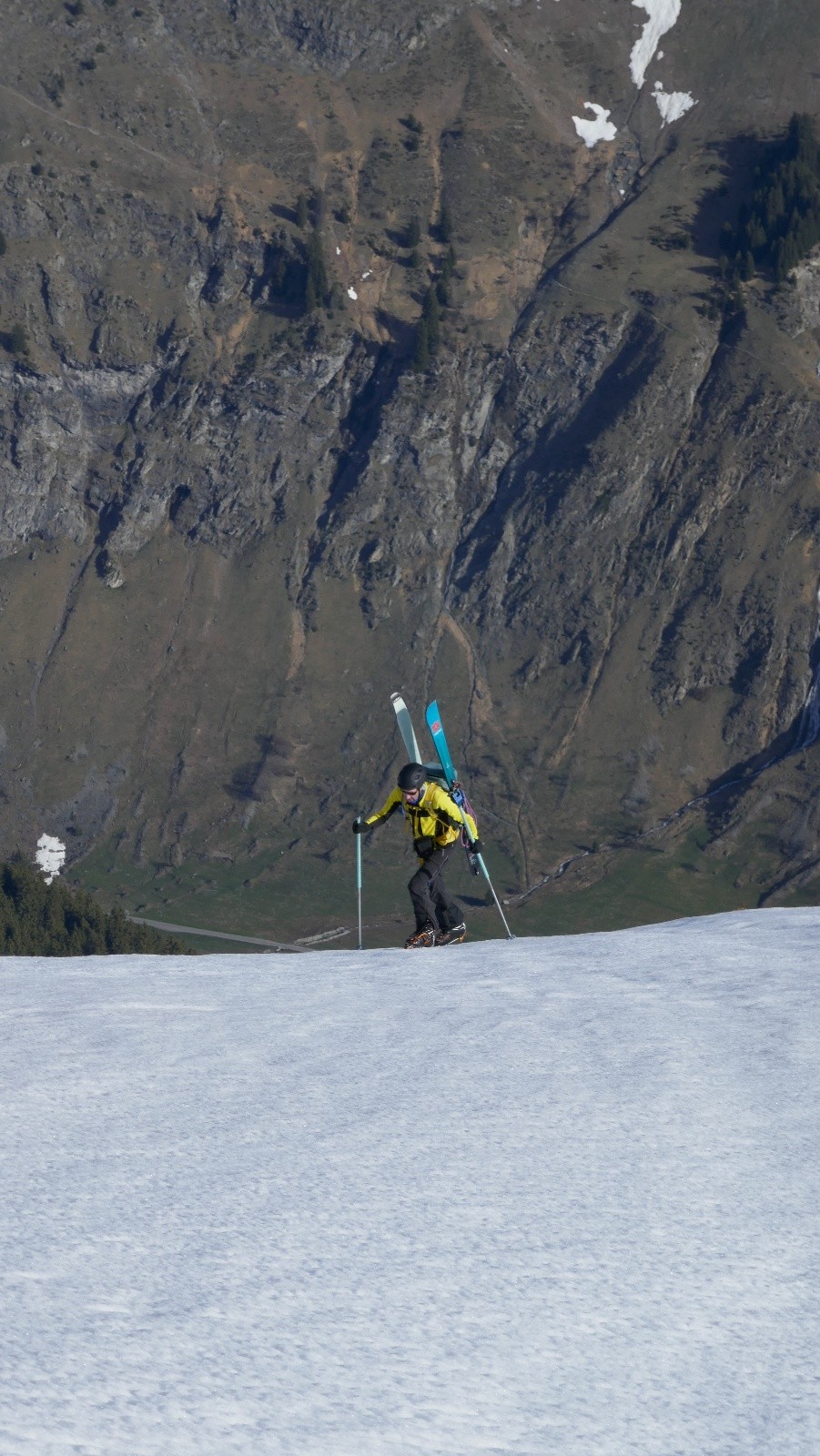 Sortie de la partie raide avant le refuge