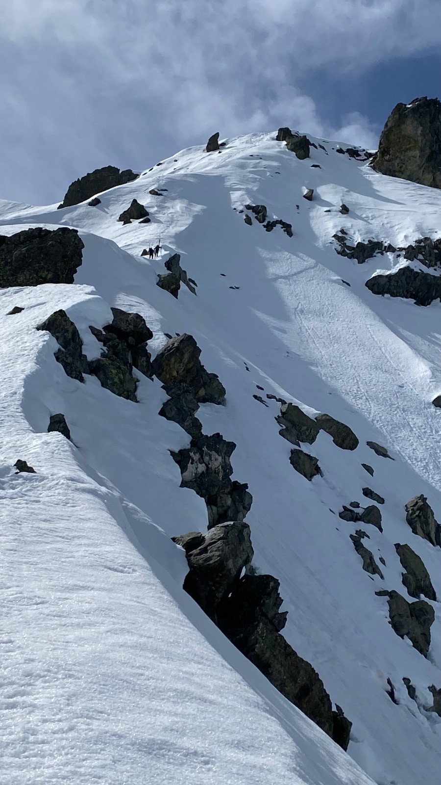 &nbsp;L’arête qui permet de rejoindre la Dent du Pra