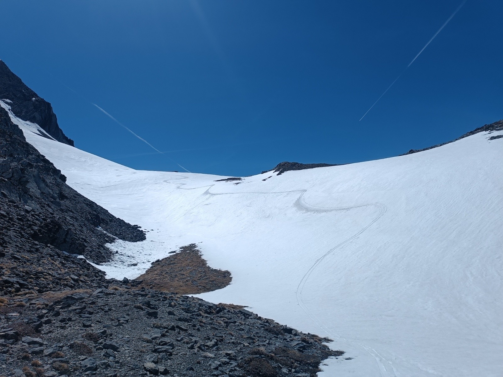 Descente en moquette parfaite vers les pales