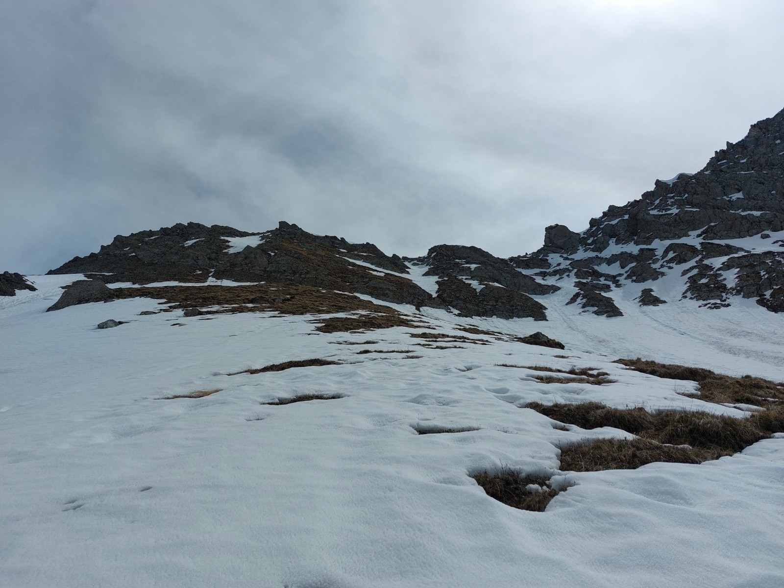 &nbsp;Versant NO de la pointe du Mottet : ça passe pas
