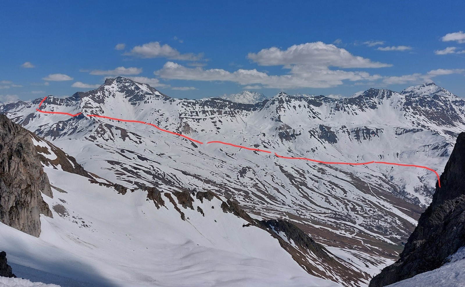 #2 Le retour, vue depuis le col de Sarvatan la veille Le retour, vue depuis le col de Sarvatan la veille