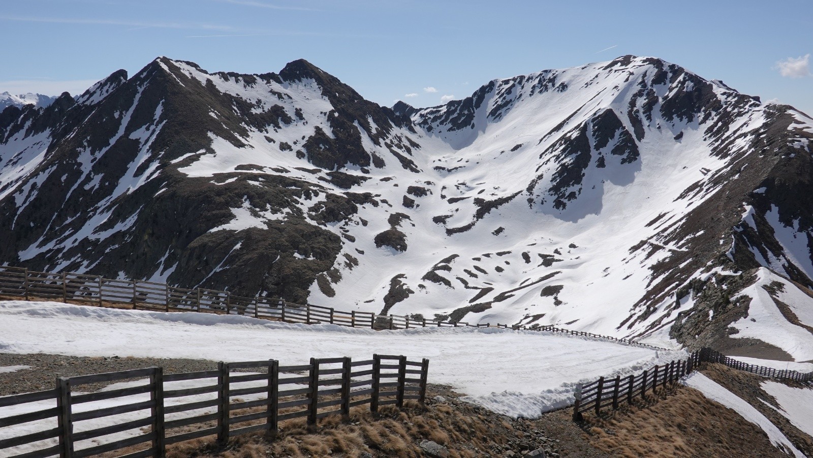 L'enneigement au départ de la Cime de Sistron