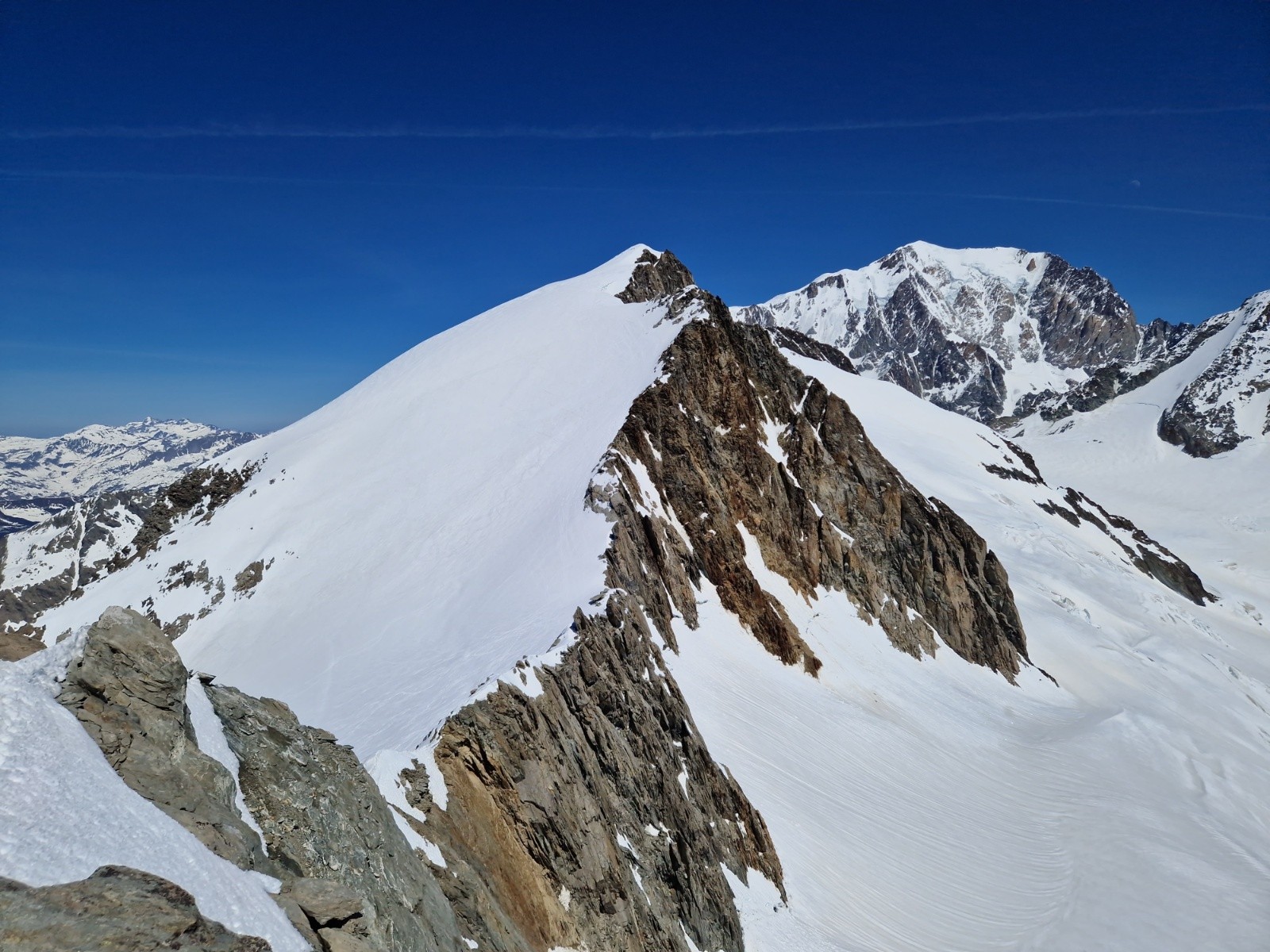 &nbsp;Dômes de Miage et Mont Blanc