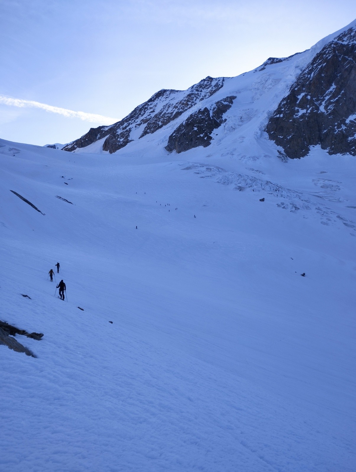 La foule sur le glacier&nbsp;