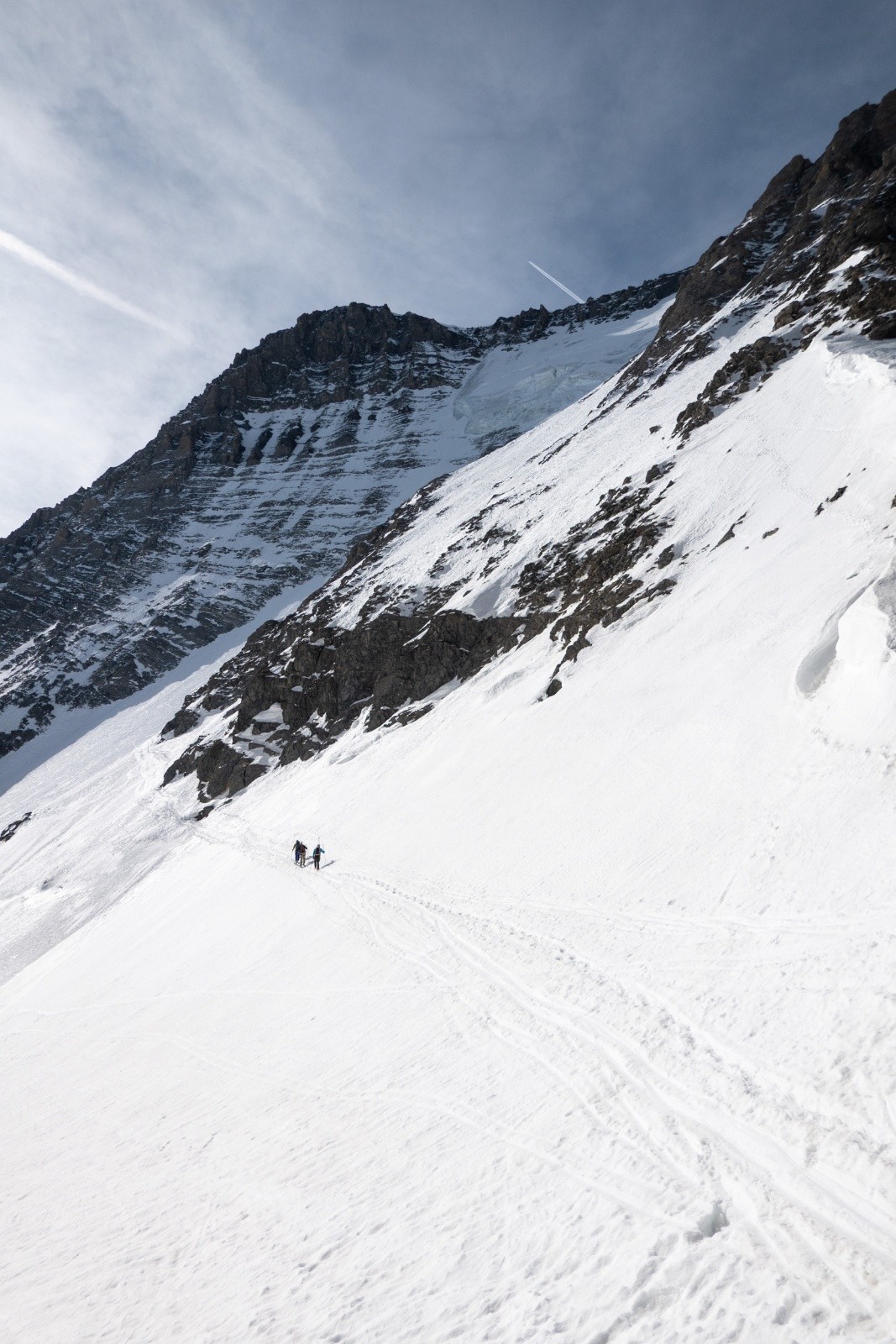 Départ pour les voies dans la Face N&nbsp;