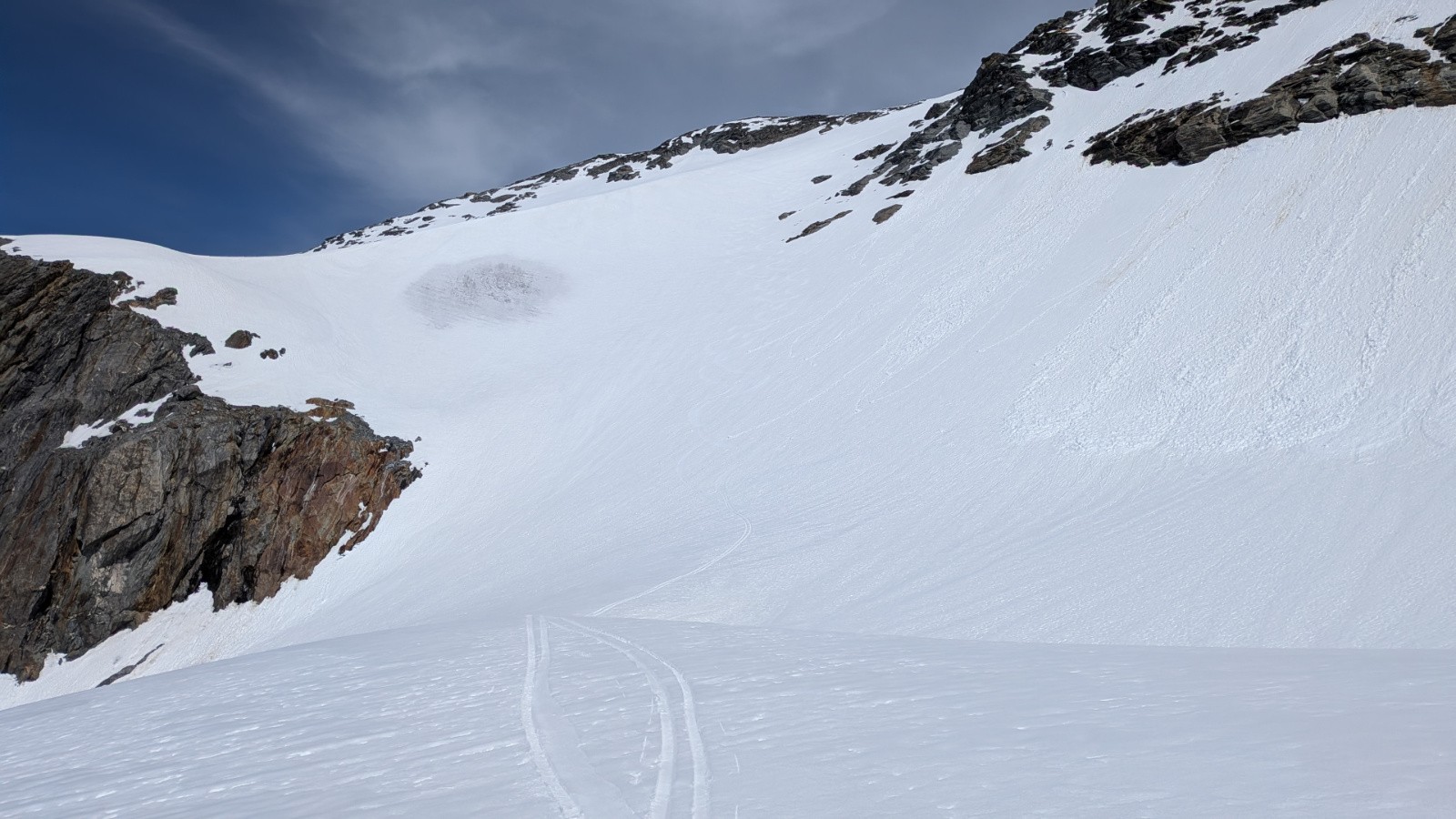 Dans la descente Ouest de l'Arpont&nbsp;