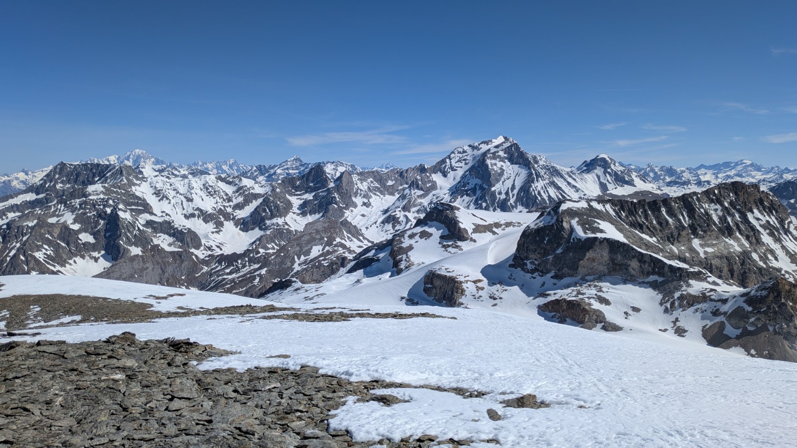 Mont Blanc et Grande Casse des Sonnnailles&nbsp;