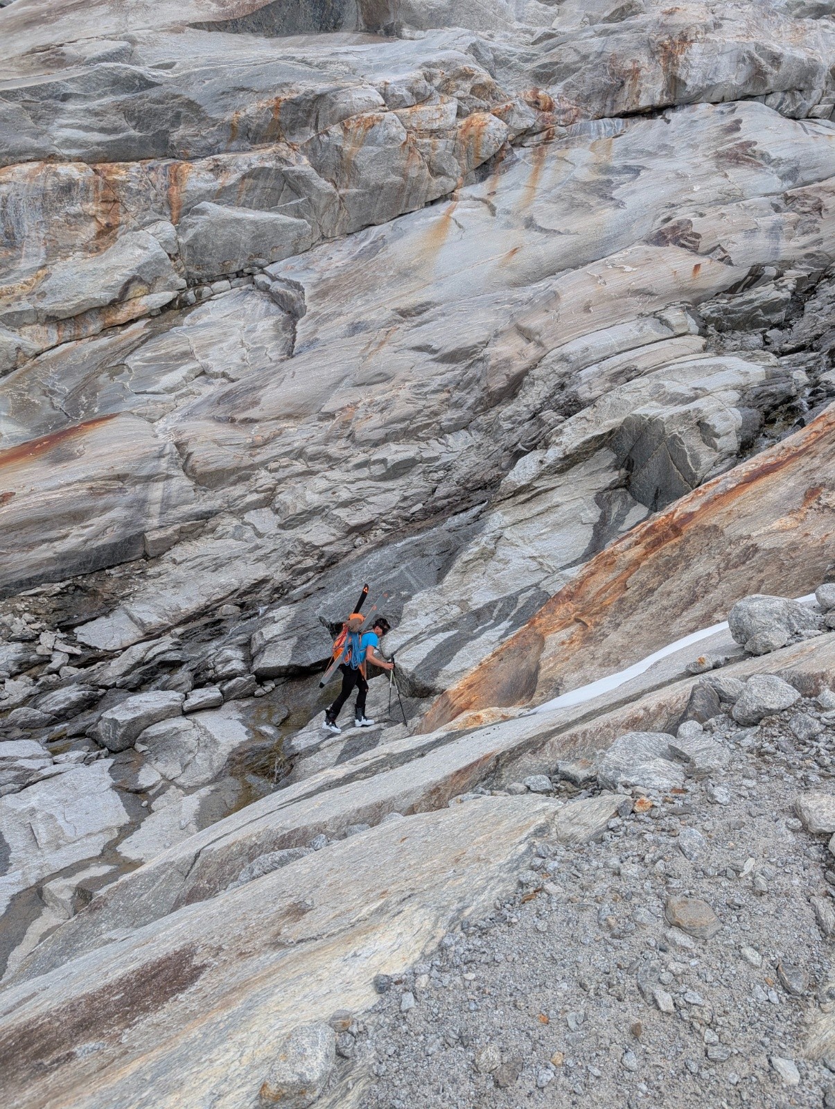Galère dans la moraine&nbsp;