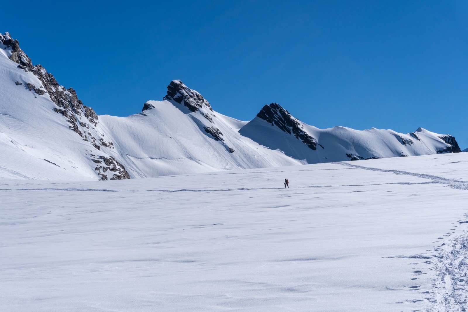 Vue sur les Breithorn&nbsp;