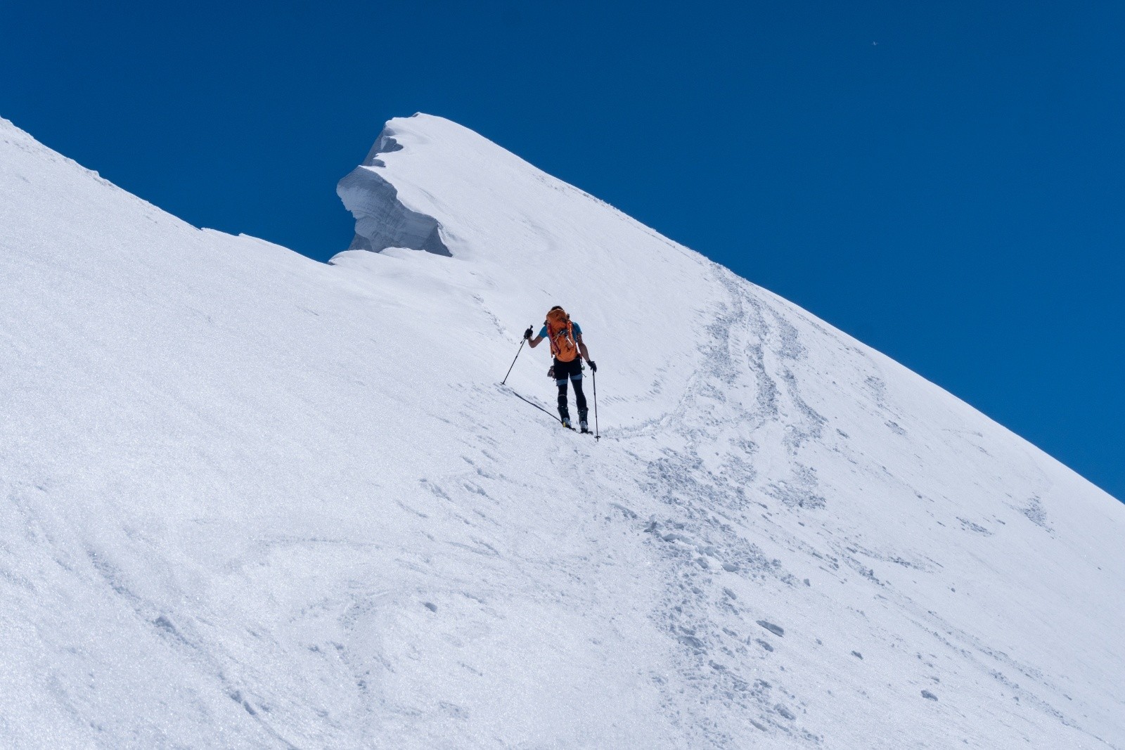 Arête qui mène au Breithorn central