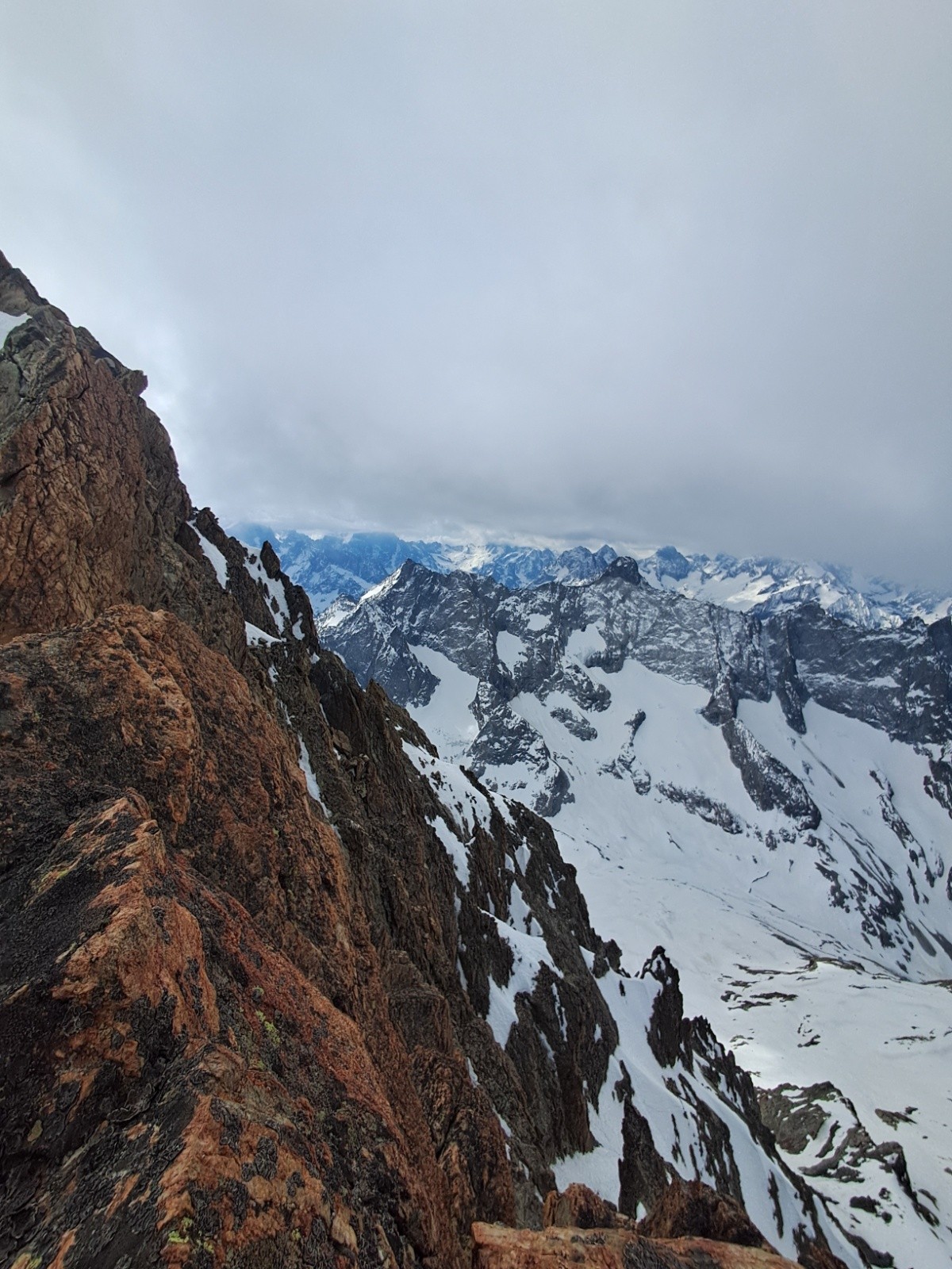 Vue vers le Sud/Ecrins&nbsp;