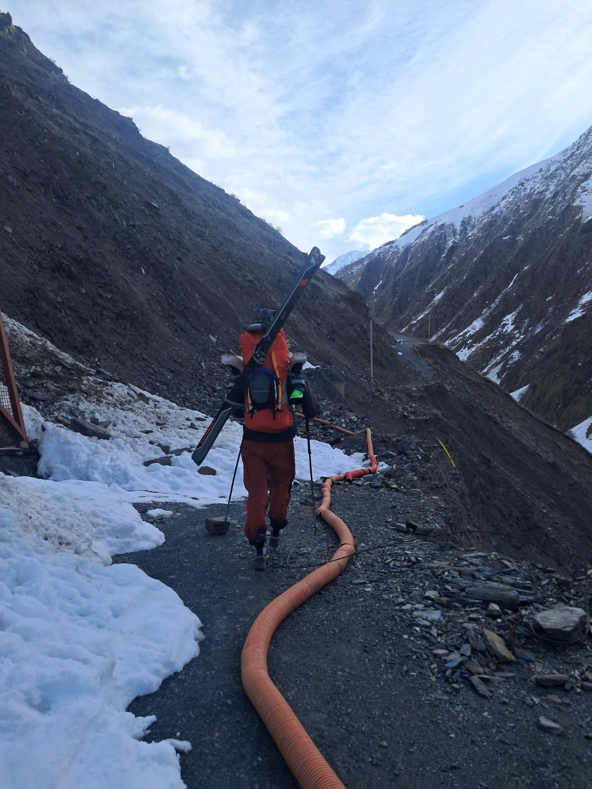État de la route pour aller à Juta