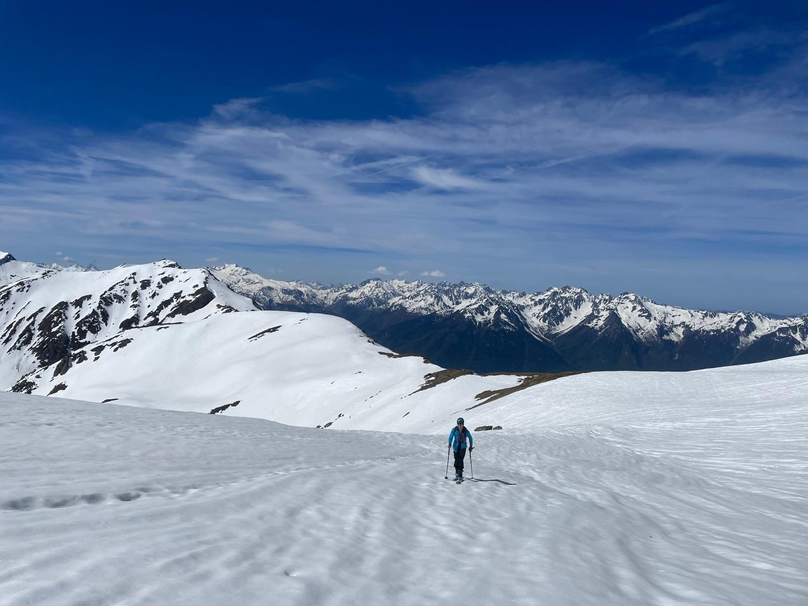 &nbsp;au dessus du col du Cheval Noir