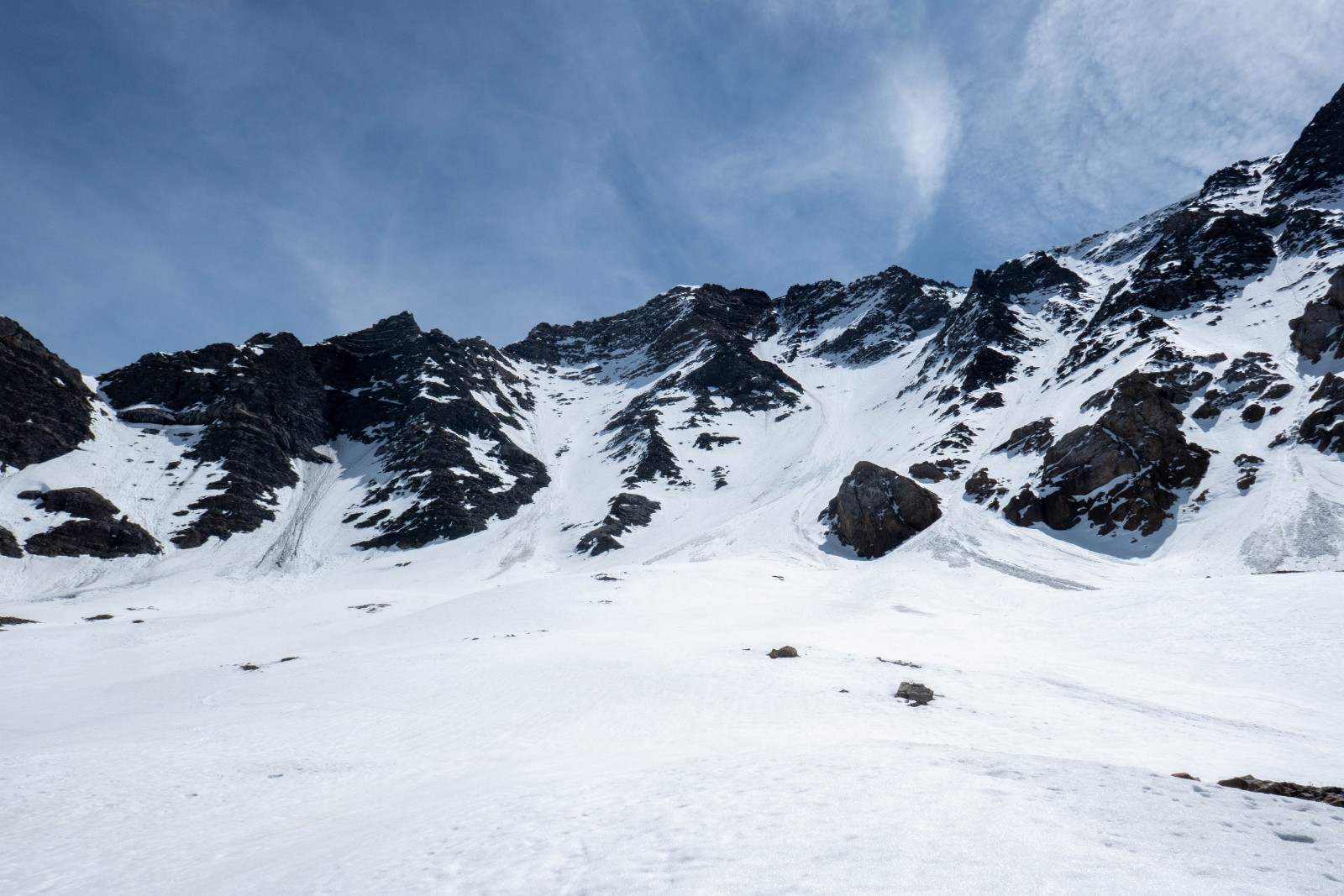 le col W de l'Aiguille de l'Epaisseur par la bas...&nbsp;