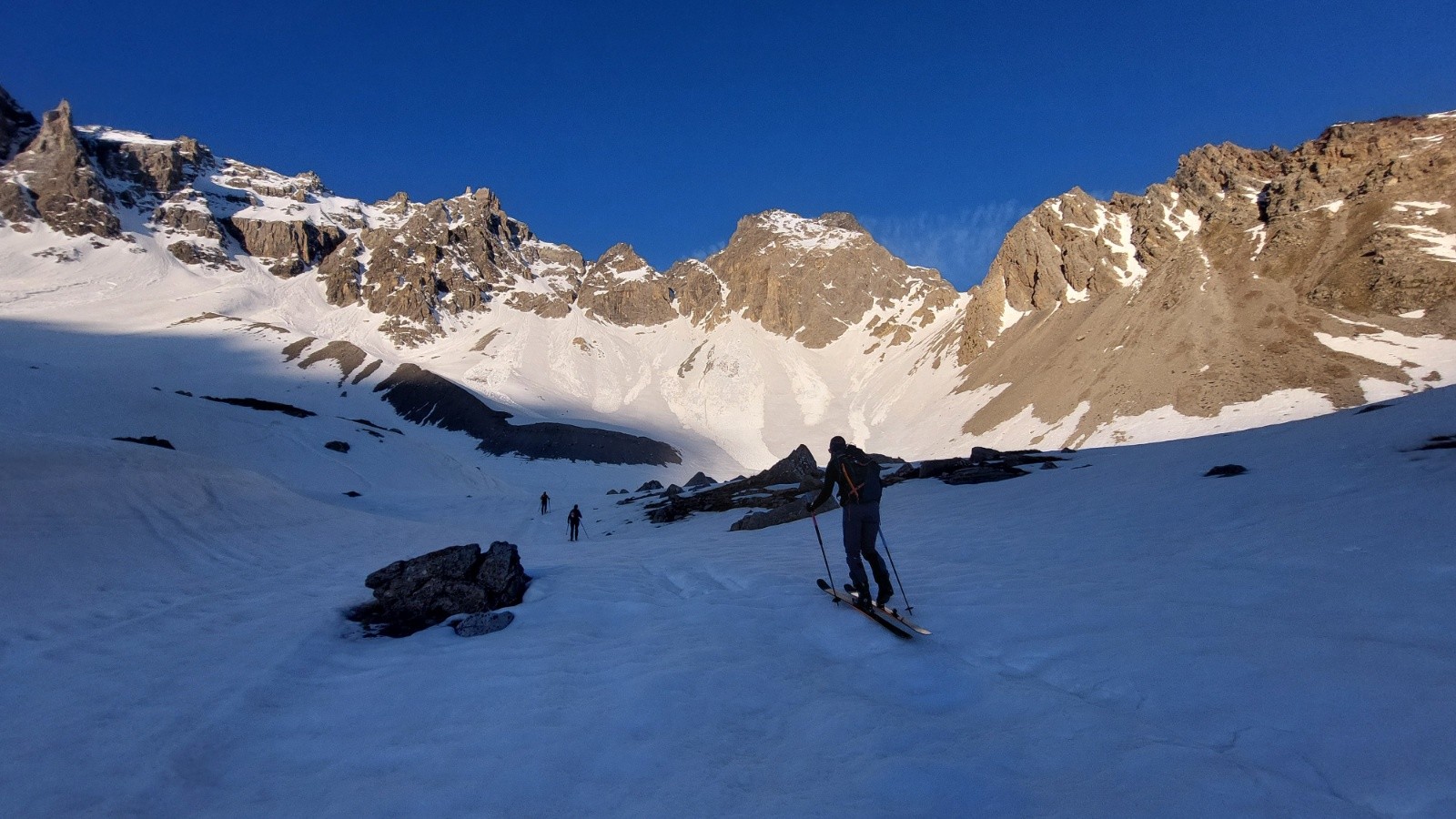 &nbsp;Pas mal de coulées et enneigement pauvre
