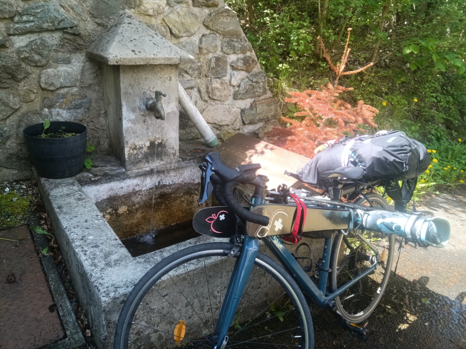&nbsp;J1 - Petite Pause après Bourg d'Oisans