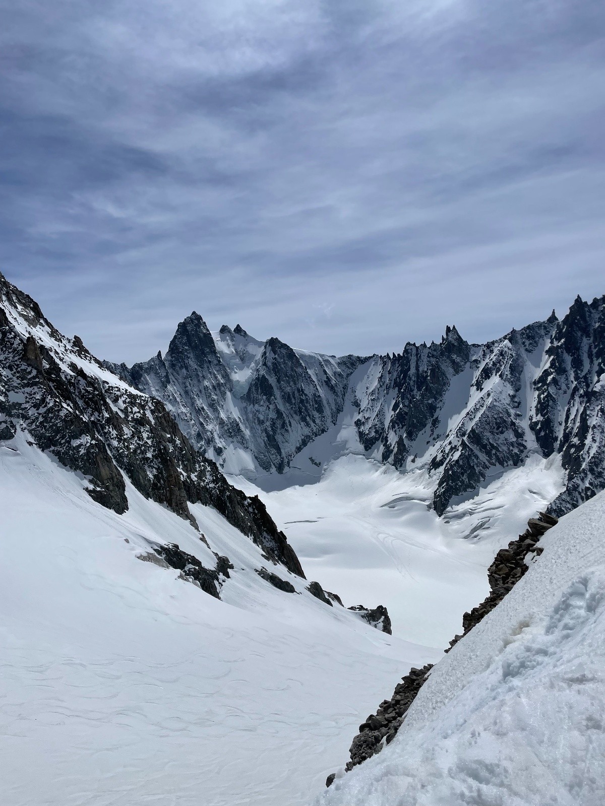 Glacier Rouge du Dolent.