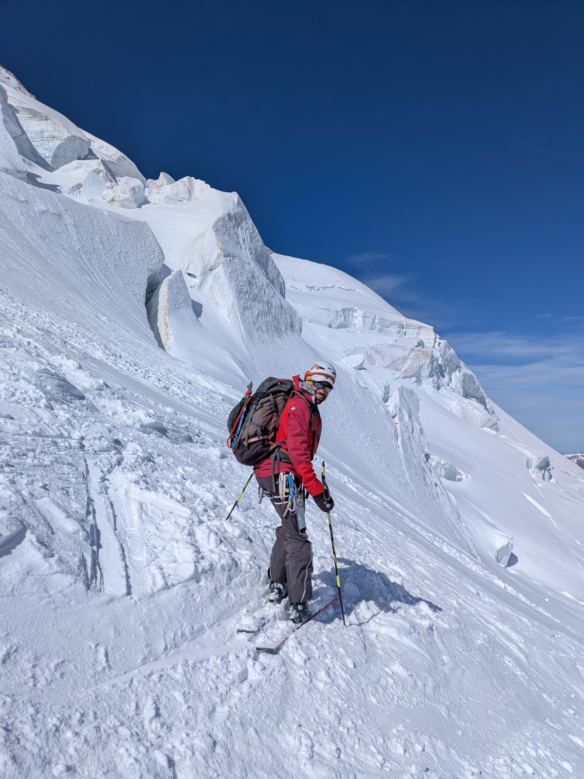 ski sous les séracs