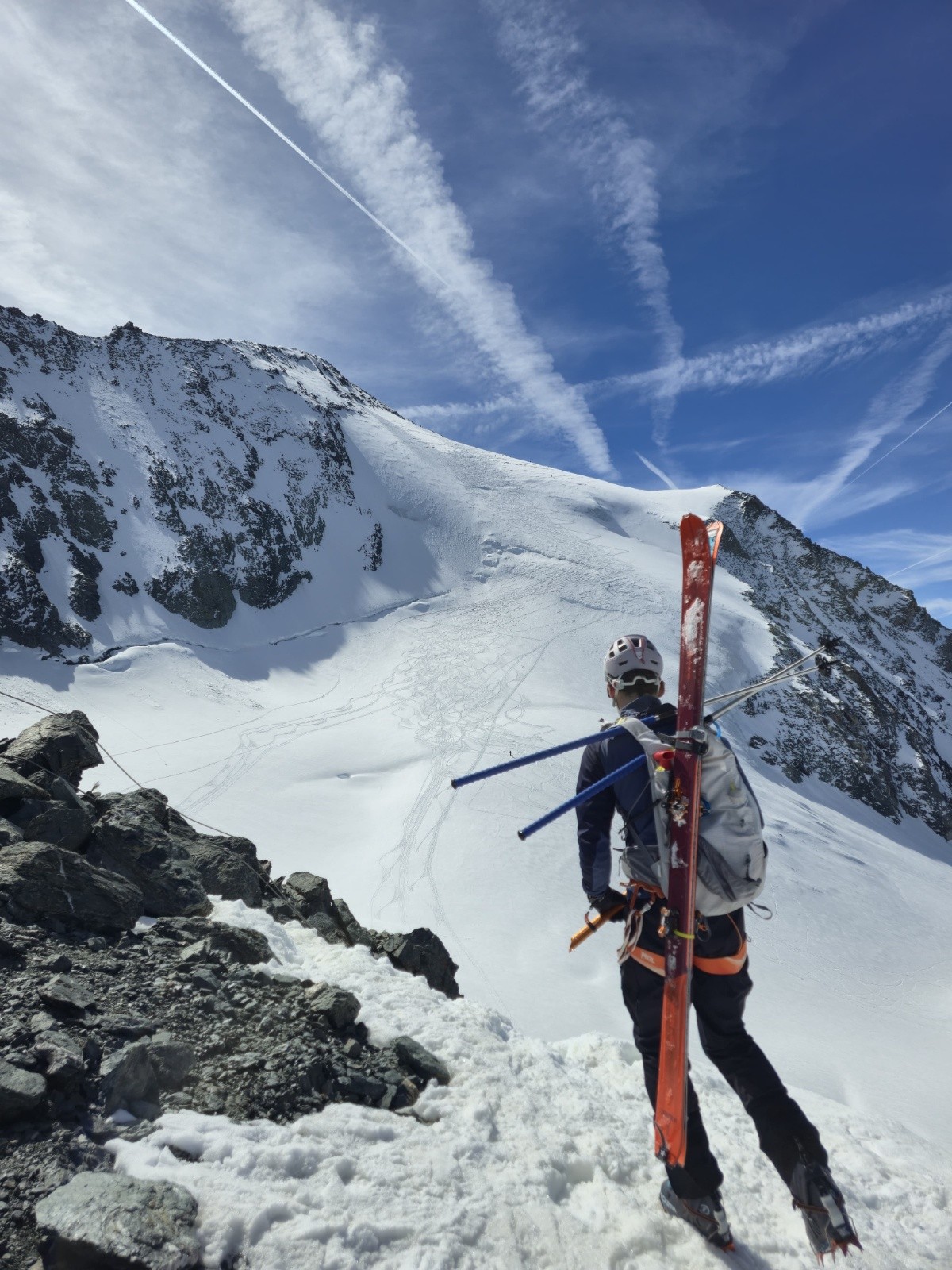 &nbsp;Thomas bg-caffiste devant le glacier du&nbsp;
