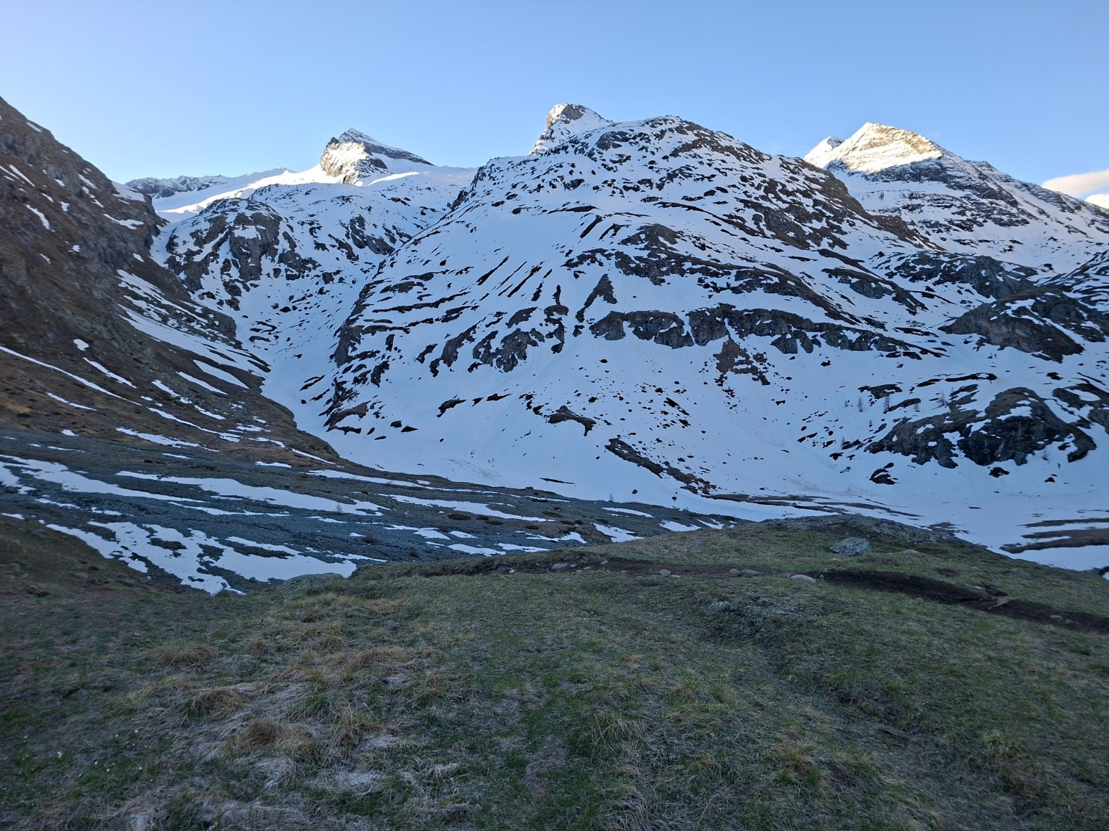 Objectif du jour depuis le refuge ce matin&nbsp;
