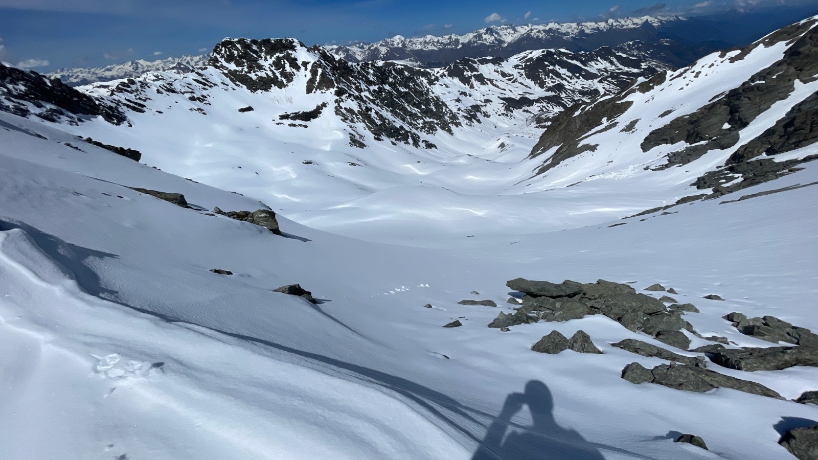 Descente du col du Borgne