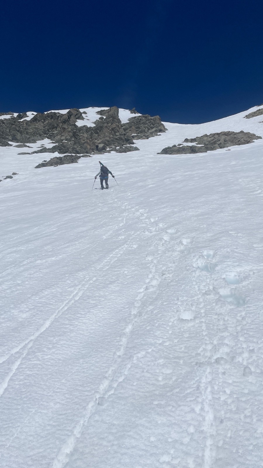 Traçage dans le col du Borgne