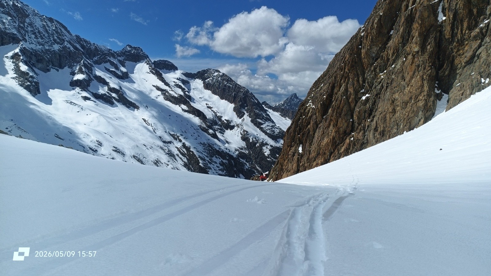 Retour en haut de la vire 