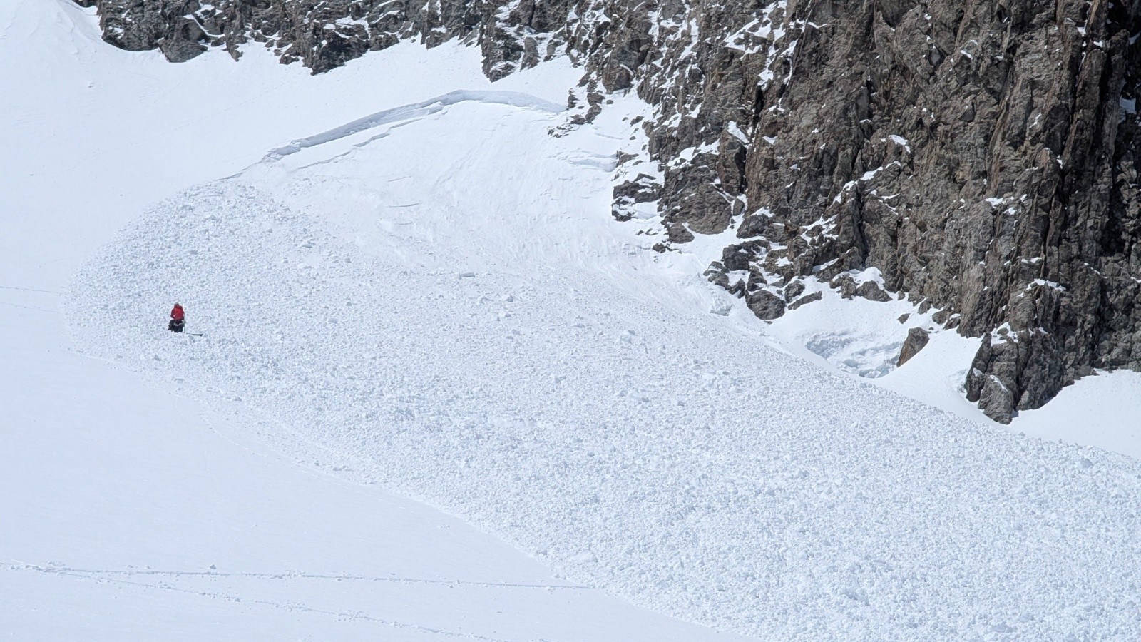 L'avalanche au sommet
