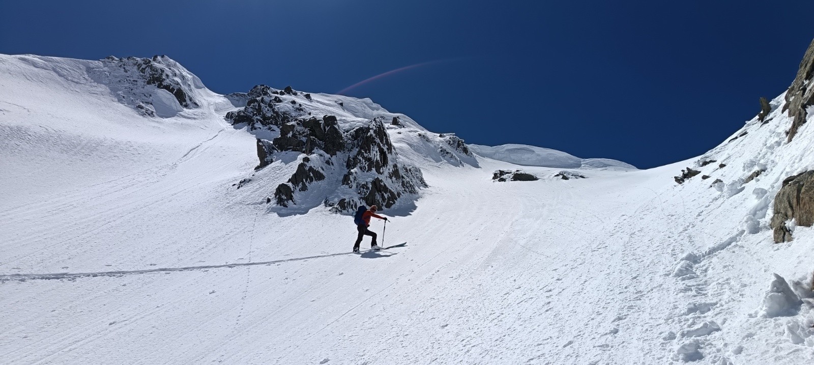 &nbsp;Traçage au col du Vouteret&nbsp;
