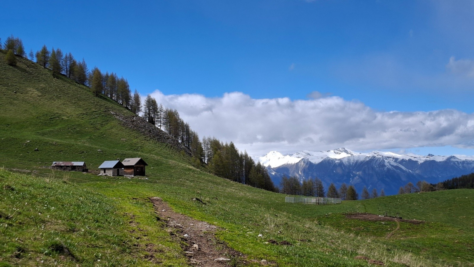 &nbsp;Cabane du Lac avec les Écrins