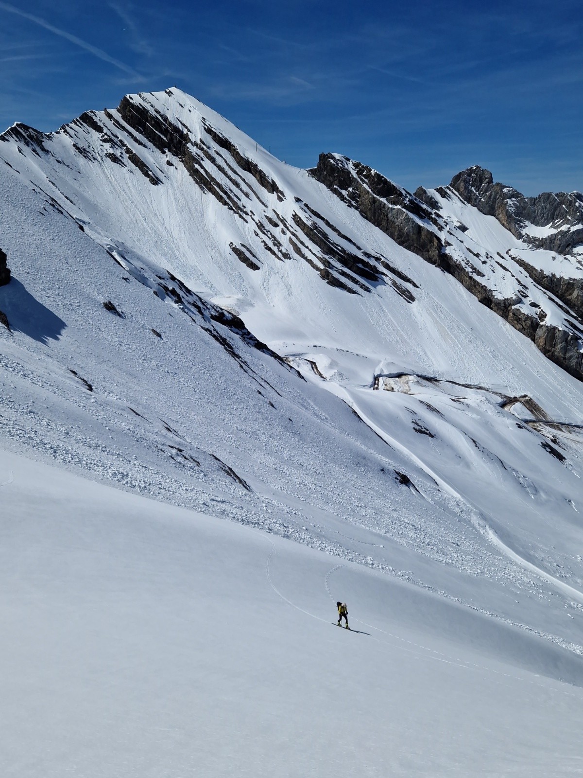 &nbsp;Vue sur la descente de la Grande Balmaz