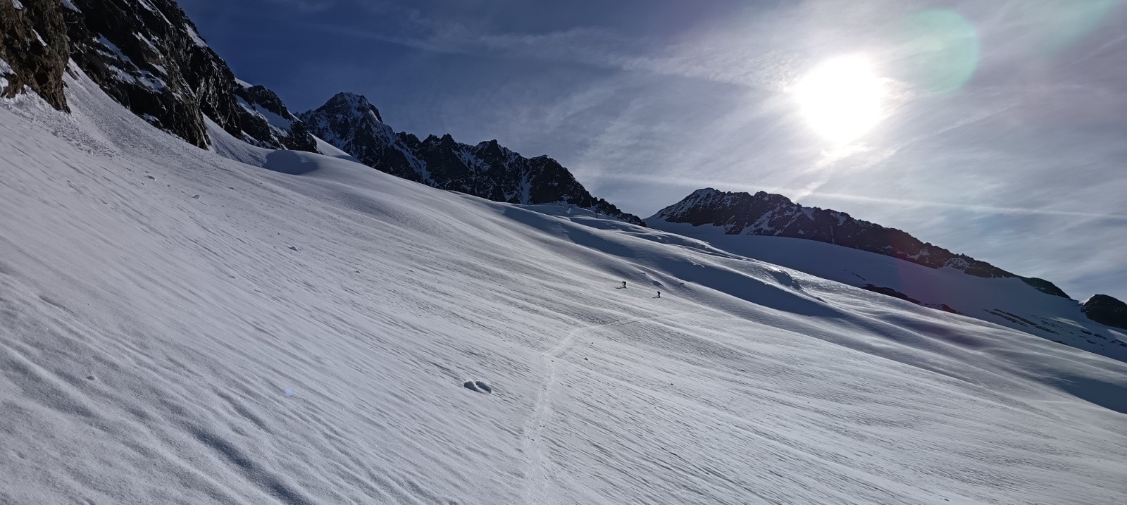 &nbsp;2 traceurs dès l'arrivée sur le glacier&nbsp;