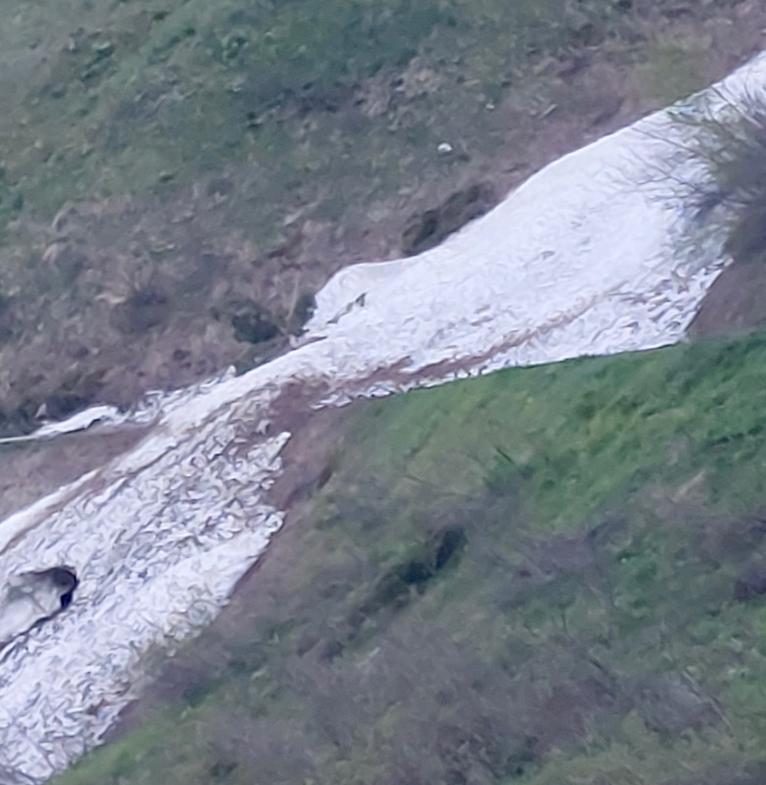blocage sur la route à 1650