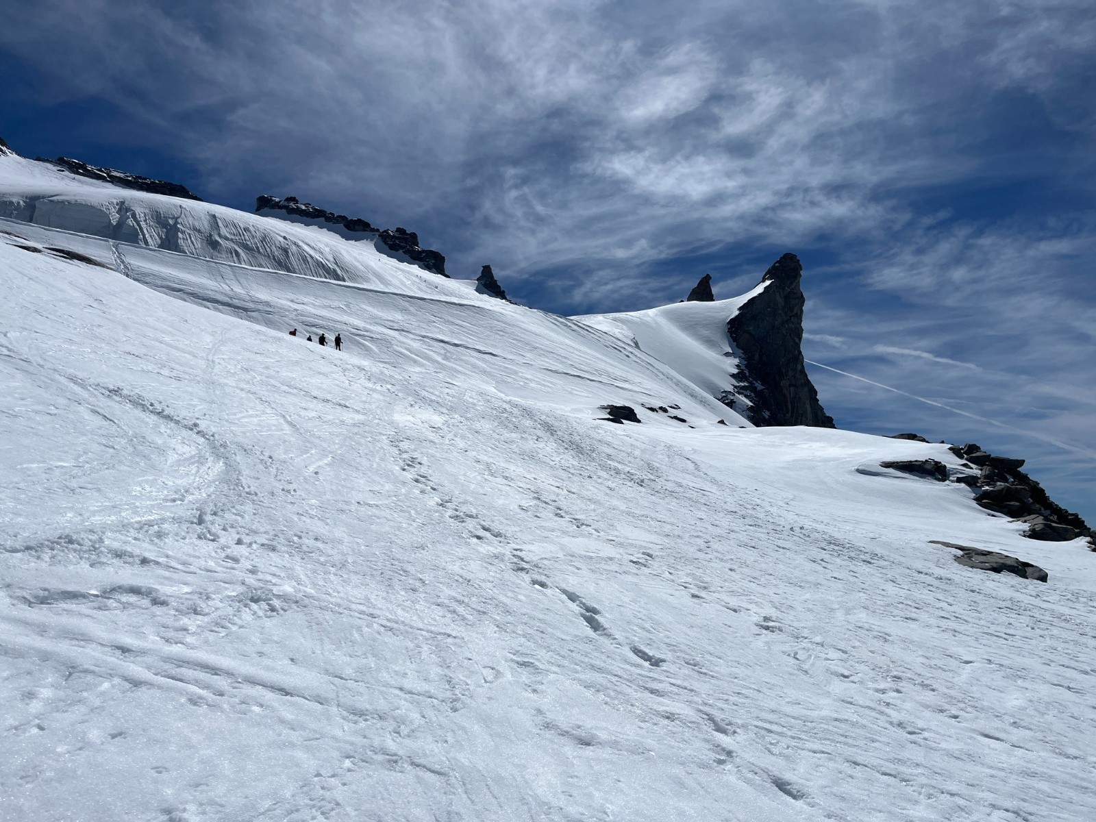 La montée sur le glacier