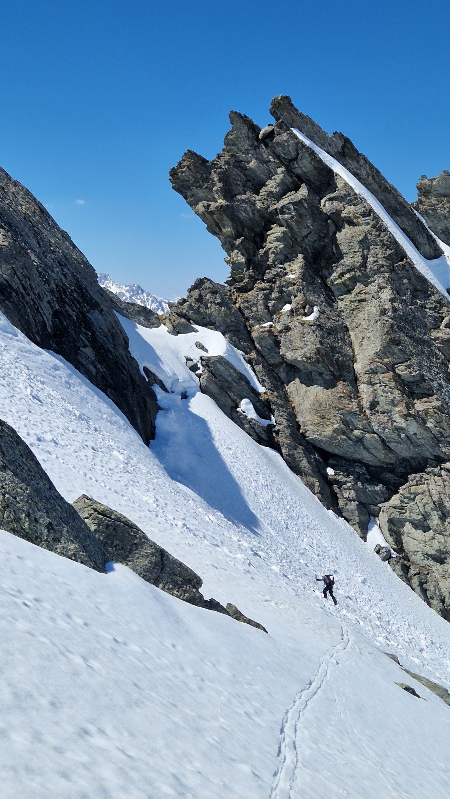 #4 à partir du col, neige légèrement plus ferme à partir du col, neige légèrement plus ferme