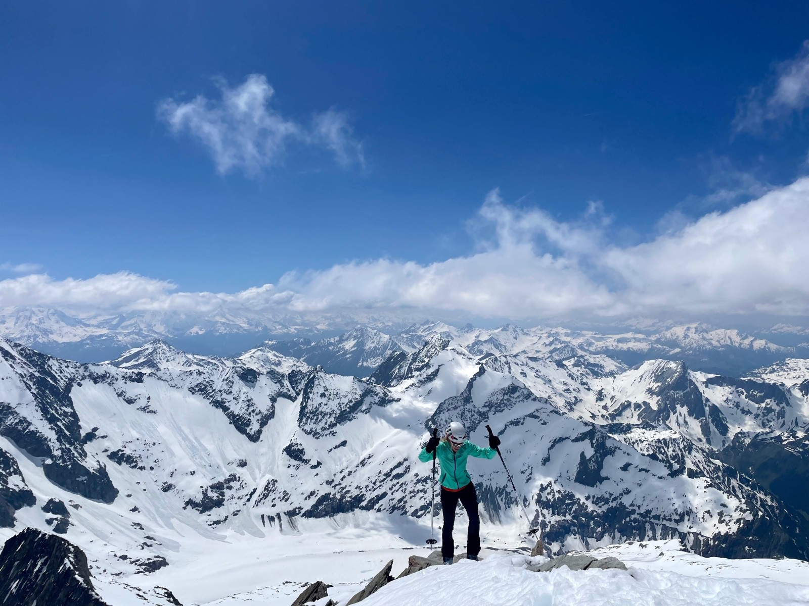 &nbsp;sommet de l'Aiguille de la Bérangère