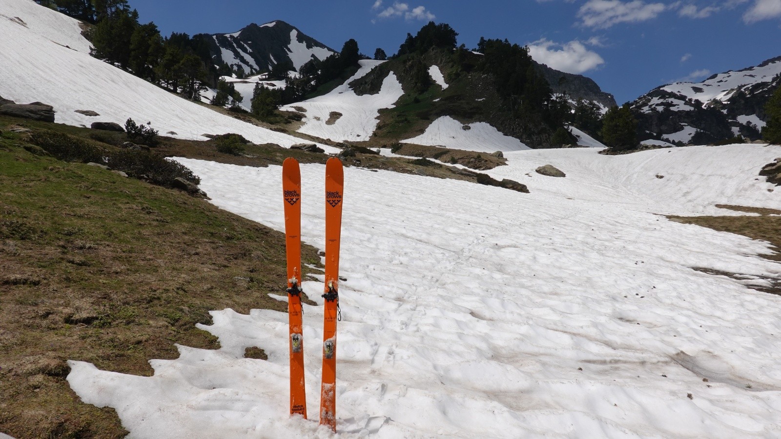 Terminus du ski à la côte 1935m au niveau de la Jaça de les Formigues