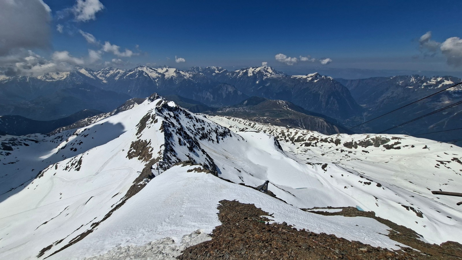 Vue sud du sommet