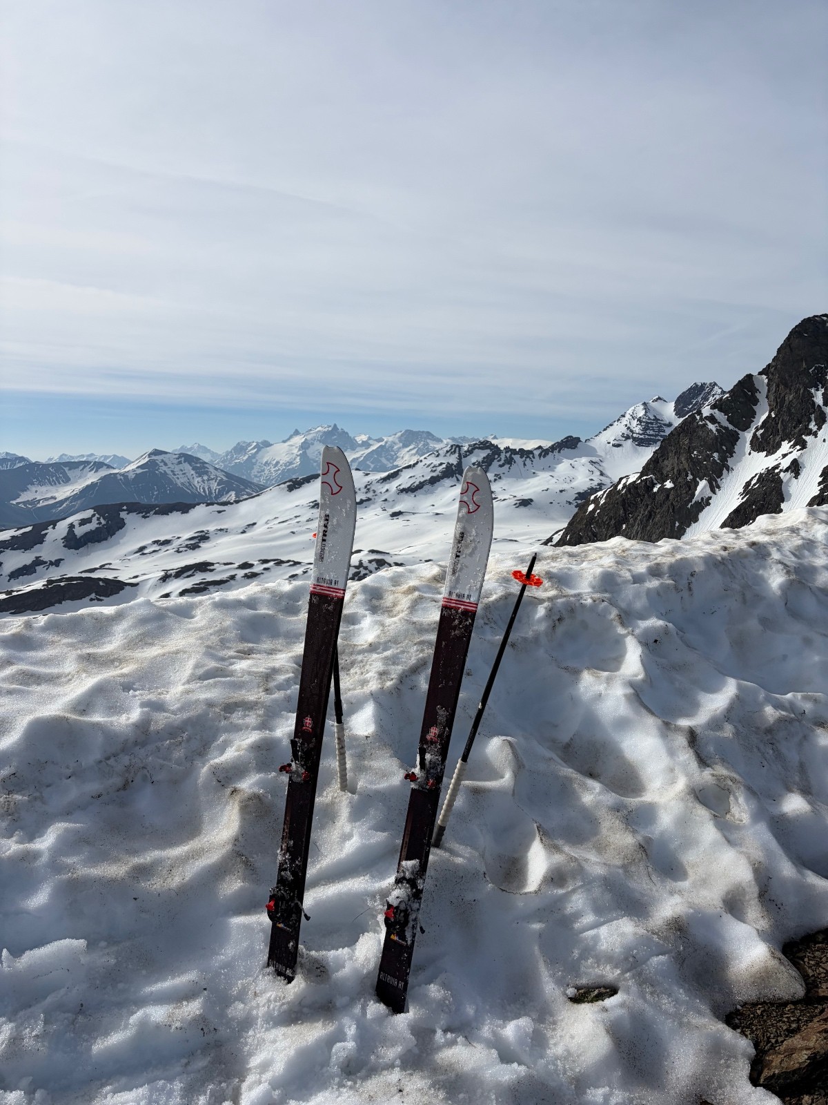 Au sommet panorama magnifique sur les Écrins&nbsp;