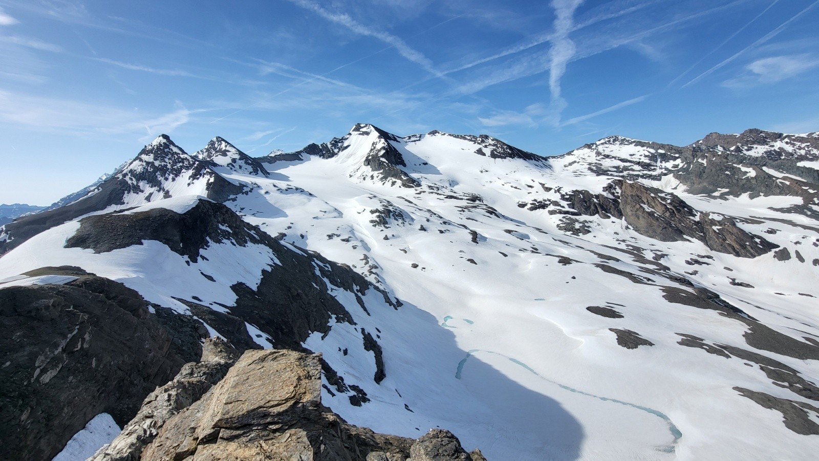#31 J3 Glacier des Sources de l J3 Glacier des Sources de l'Isère depuis le sommet au sud du Col de la Lose