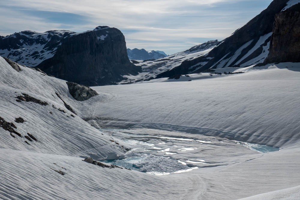 un lac glaciaire
